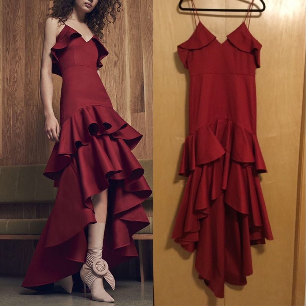 Alexis Zafina Sleeveless V-Neck High-Low D… - Picture 3 of 8